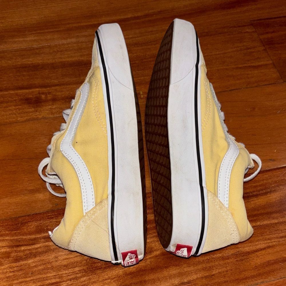 Vans Yellow Canvas & Suede Old Skool Sneakers women’s size 7.5 - Picture 9 of 10
